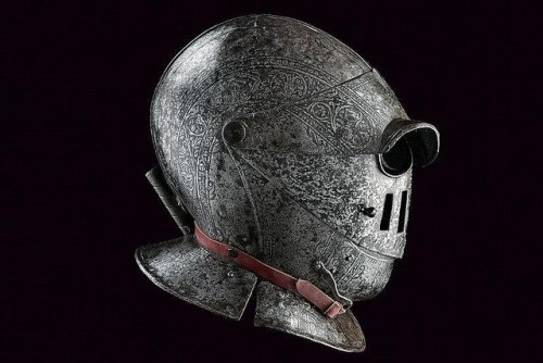 Etched Savoyard helmet, 17th century.from Czerny’s International Auction House