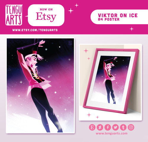 VIKTOR ON ICEMy new A4 print available on Etsy. Get it here