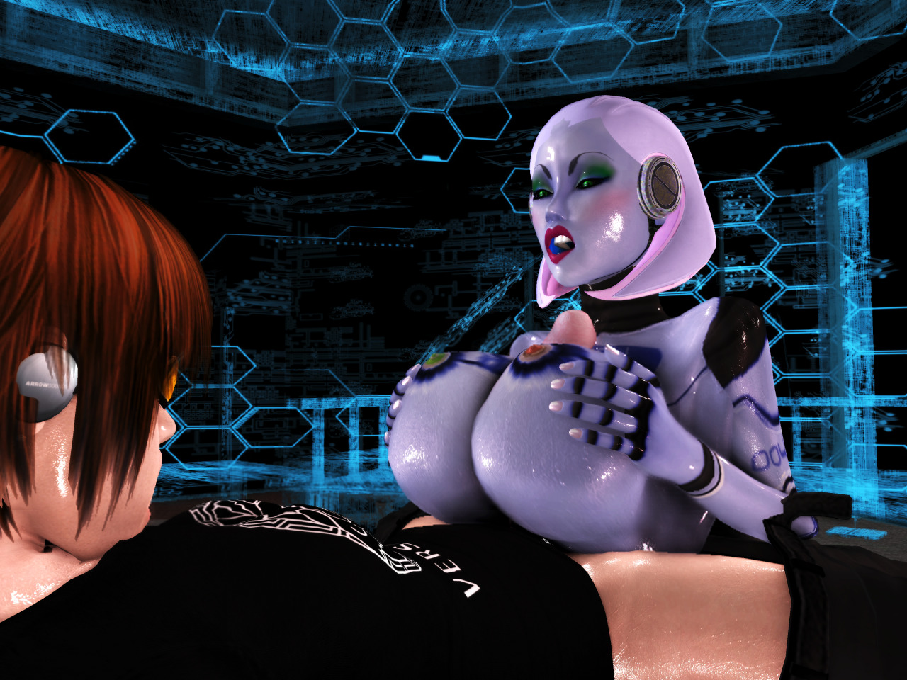 xalasstudios:  Here are screenshots to my upcoming movie “Virtual Robo Pussy”