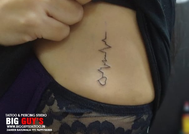 Maapaa tattoo with heartbeat and heart tattoo Maapaa tattoo with heartbeat  and family symbol tat  Heartbeat tattoo Tattoos for daughters Wrist  tattoos for guys