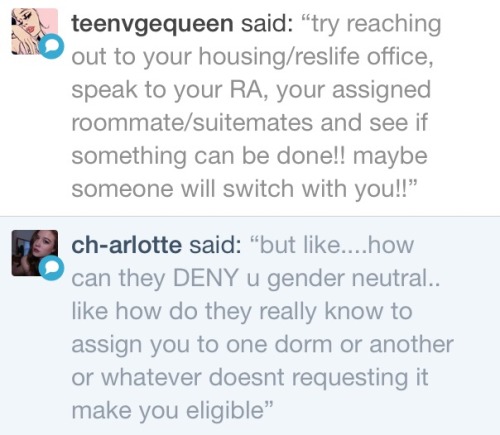 @teenvgequeen I already emailed the housing coordinator lady and she was about as helpful as a wet s