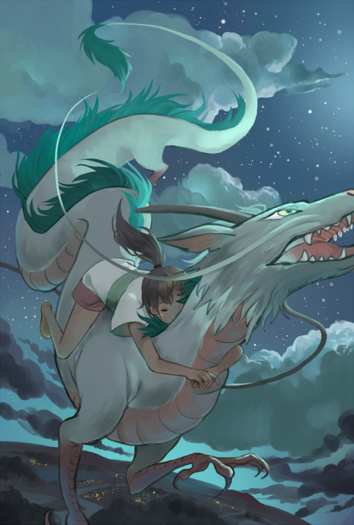 77chen: Spent the last few weeks of school rewatching Spirited Away, Howl’s Moving Castle, HTTYD2, a