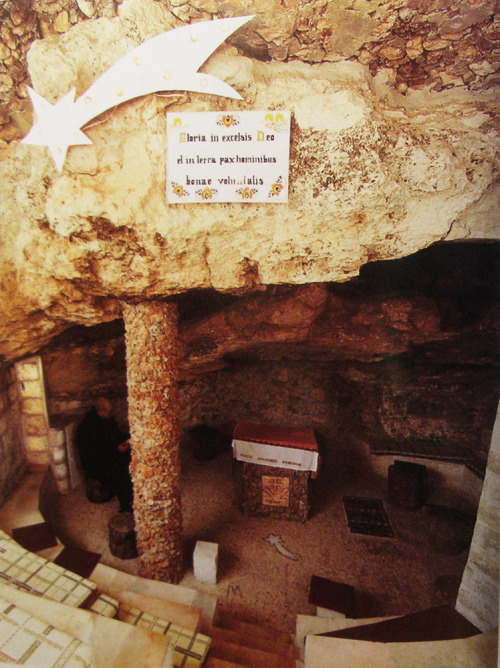 weirdpolis:Church at Shepherds Field, in Beit Sahour, Palestine. It’s build upon a cave, where - aco