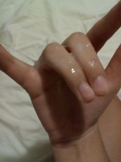 ificoulddoanythingiwoulddoit:I masturbated this morning and came all over my hand 