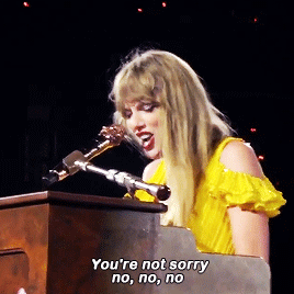 Taylor PerformingYoure Not Sorry, The Eras Tour Houston, Night 1