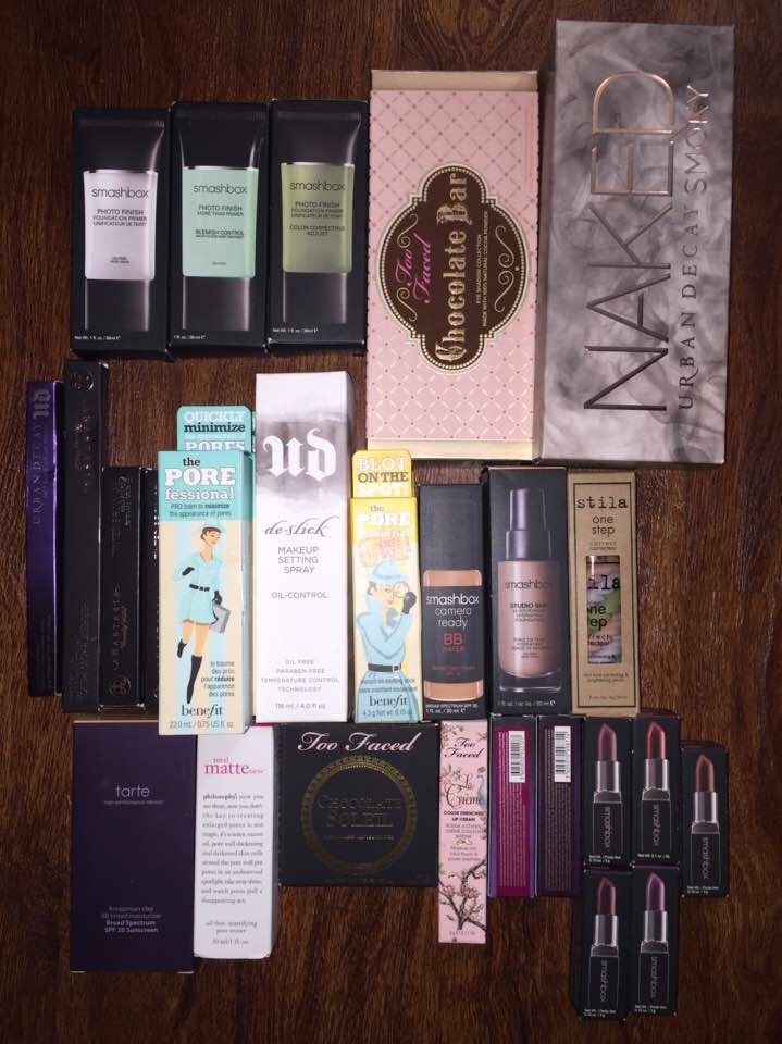 liftybae:
“ Minor Ulta haul
Smashbox primer $36 x 3
Too Faced chocolate bar $49 x 2
Naked Smoky $54 x 2
Urban Decay 24/7 glide on lip pencil $20
Anastasia brow pencil in Granite $23
Anastasia brow gel $22 x 2
Pore Fessional primer $31 x 2
Urban Decay...