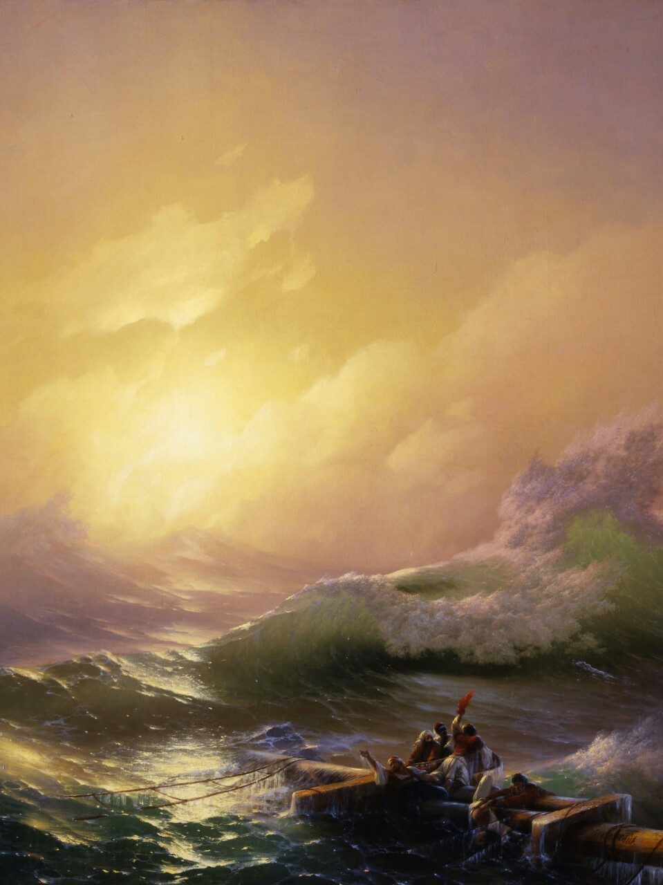 detailedart: Details of various affections for the sea and the ships, Ivan Aivazovsky,