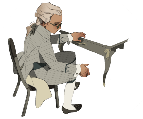 janellefeng: Joyeux Anniversaire Robespierre! Aka I get to draw a lot Robespierre in fancy cloth