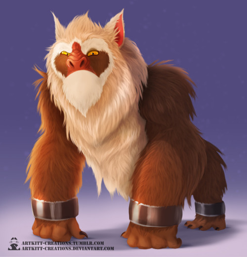 artkitt-creations: Kanto - Primeape  Excuse me for raging in Yep, I imagined this evolution as 