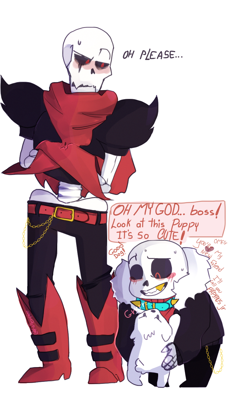 elleap:OH mY GOd! Look at Sans! He’s so smol! &gt;w&lt;