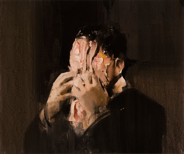 paperimages:  Adrian Ghenie (Romanian, b. 1977), Pie Fight Study 2