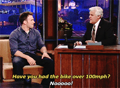 Chris is not a bike guy like Steve Rogers (x)