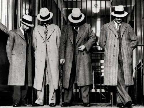 1930′s bank robbers. These four men were held on charges of having committed a million dollars worth