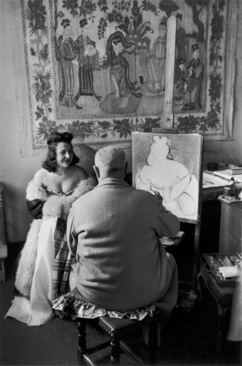 Henri Cartier-BressonHenri Matisse and his model Micaela Avogadro, Vence, France, 1944