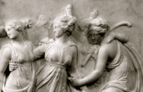 piety-patience-modesty-distrust:“The Dance of the Muses at Mount Helicon” by Bertel Thor