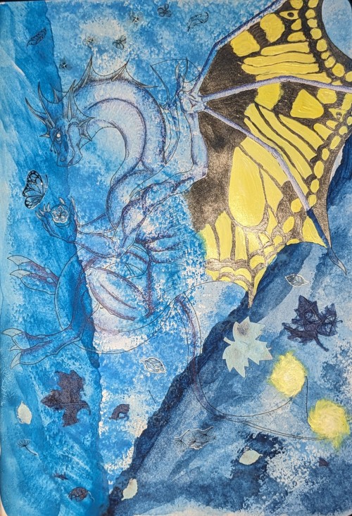 I Just Started And Saw Where IT Took Me. I'm Quite Satisfied , Only The Metallic Effect In The Wings