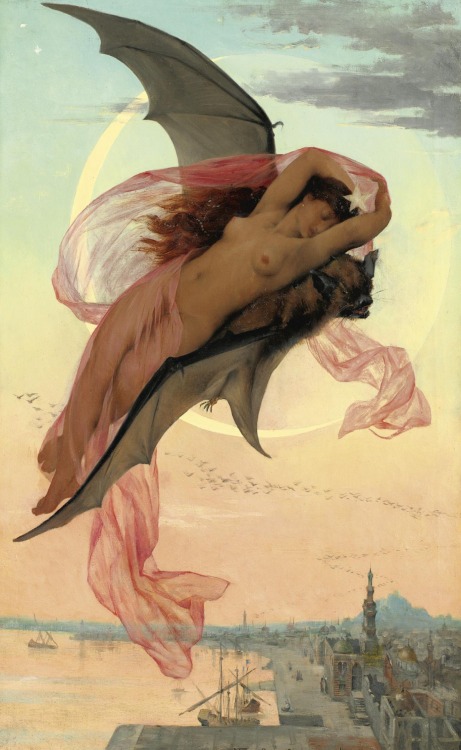 artsurroundings:“Moonlit dreams”, 1874Gabriel Ferrier