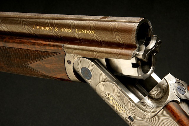 woodburning:  Purdey &amp; Sons DamascusÂ   Beautiful!!!