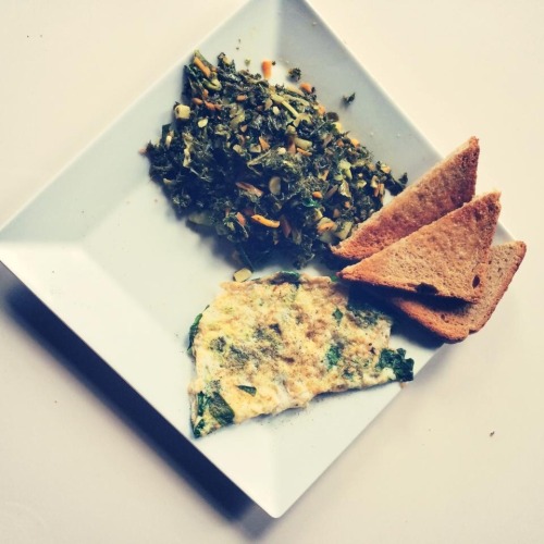 RETOX by Lauren Imparato — Try this for breakfast tomorrow. Kale sautée, egg...