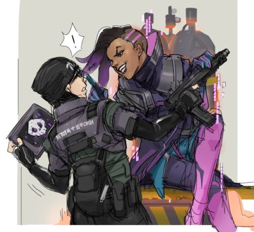 some indulgent crossovers. rainbow 6 siege x overwatch