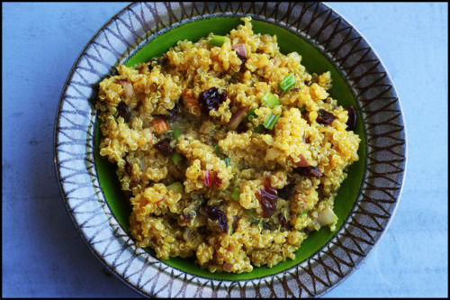 QUINOA - AND - APPLE SALAD WITH CURRY DRESSINGRecipe from Martha StewartI’ll be straight with 
