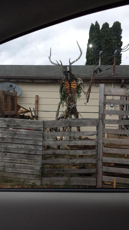 geostatonary: sixpenceee: “A house I pass on the way to work has this sculpture in its yard. I