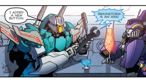 londonprophecy:gutvore:this was my fave panel because:- brainstorm spent time on fixing that wrench 