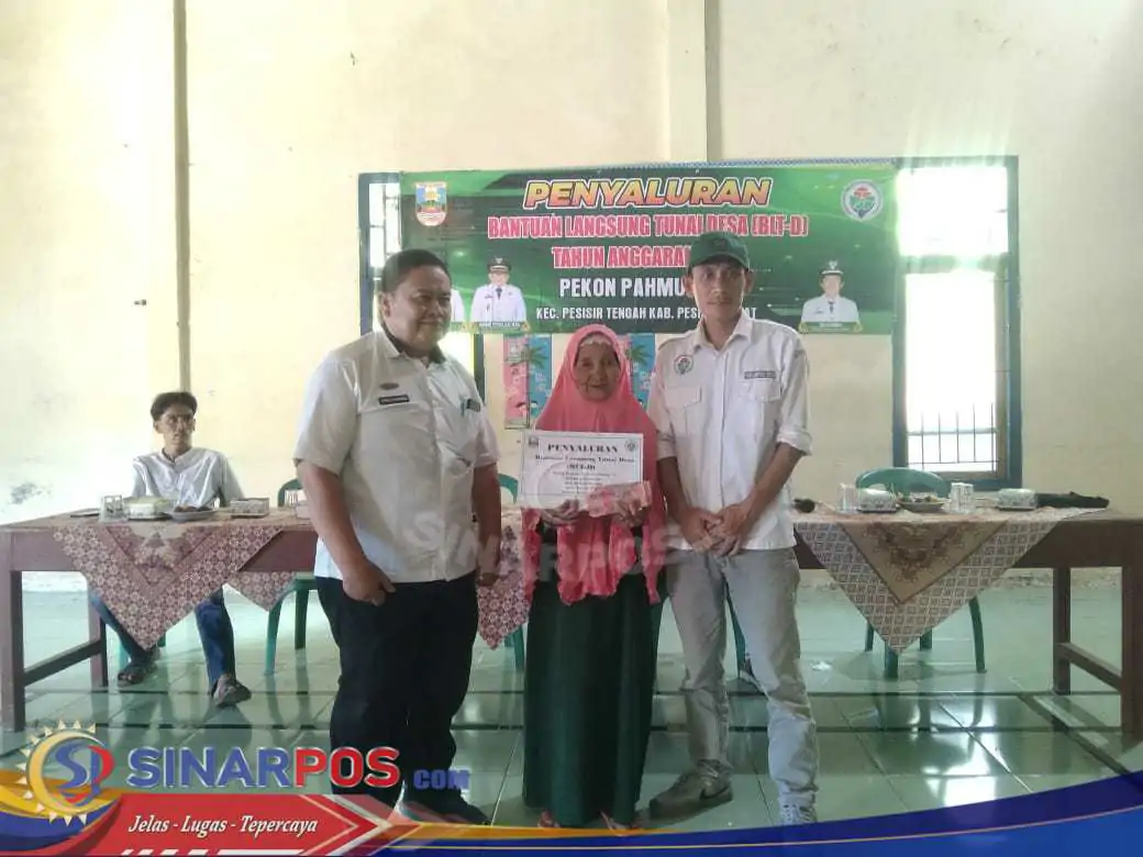 Pekon Pahmungan Kecamatan Pesisir Tengah Realisasikan BLT-DD Tahap Ke 1 Tahun 2025 KE 17 KPM