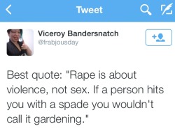 johanirae:  I reckon if more people understood this there would be a lot less victim blaming when it comes to rape.