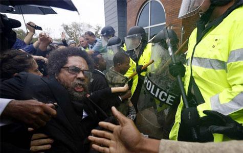 kingjaffejoffer:  Professor Cornell West Arrested During ‘Ferguson October’ Protest