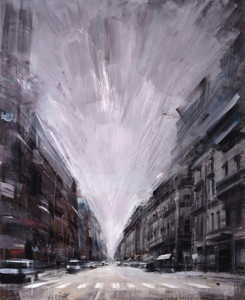 supersonicart: Valerio D’Ospina, Paintings.Stunning cityscapes and industrial paintings from I