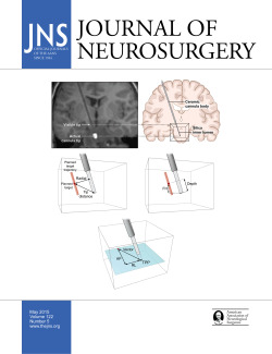 Cover illustration for the Journal of Neurosurgery. Article description errors in image-guided placement of drug infusion cannulae.
Illustration: Ethan Tyler