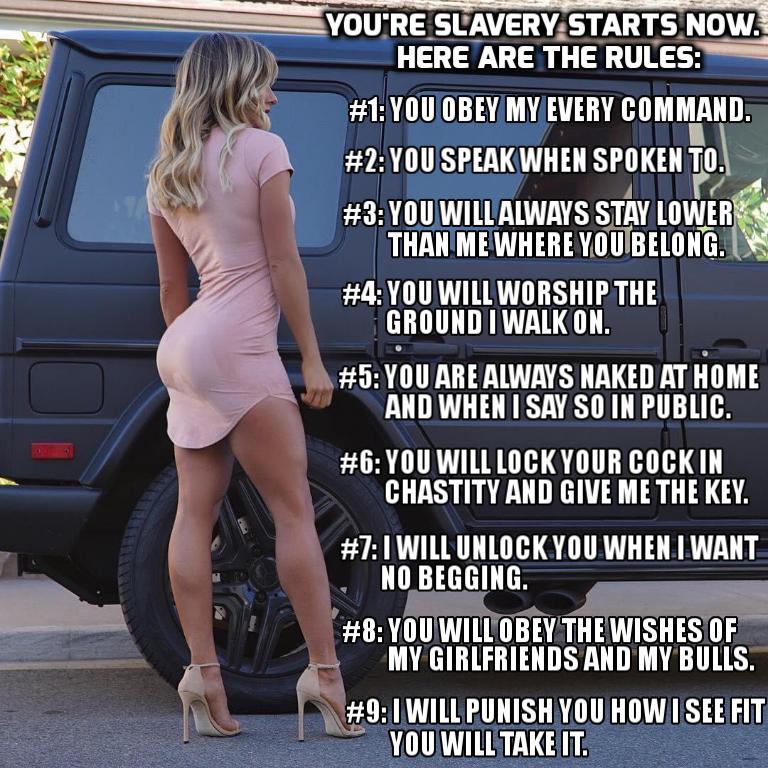 felicitysworld2386: Not a bad set of rules  #chastity #FLR #iwearthepants #doasyourtold