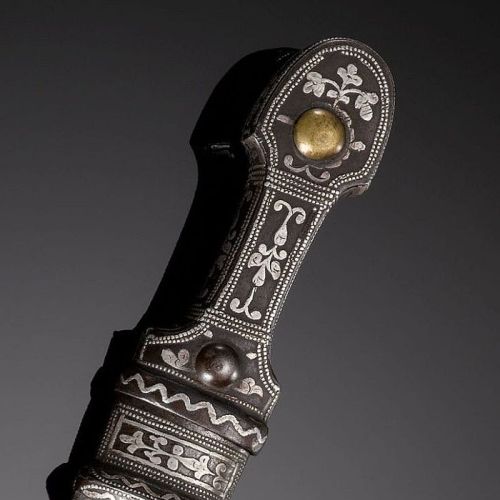 art-of-swords: Persian Jambiya-style Dagger with Scabbard Dated: 19th century Culture: Persian Place