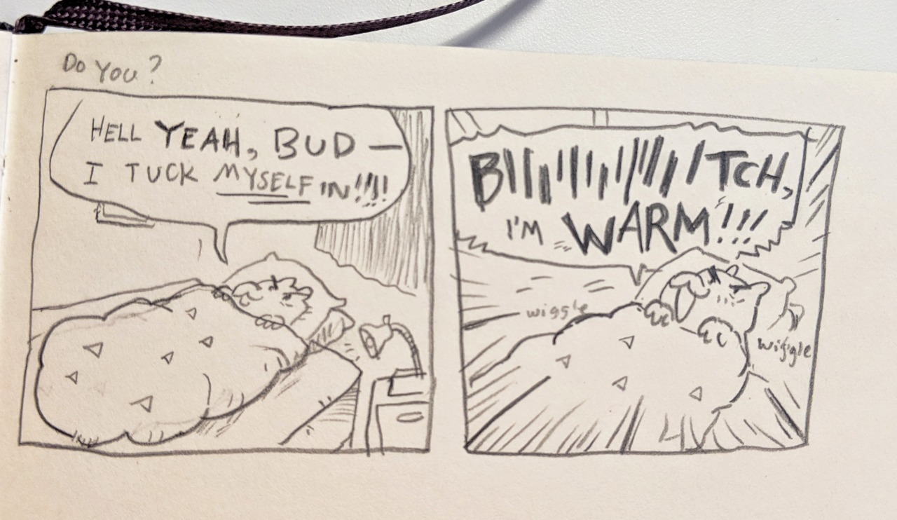 jmawork:  IM AN ADULT I TUCK MYSELF IN 