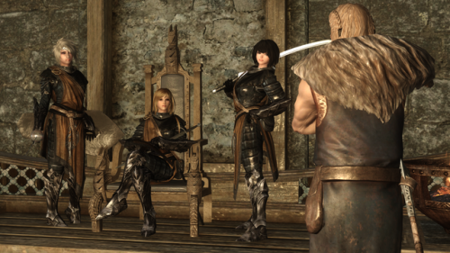 TwitterにうｐしたSkyrim単発ネタ画像まとめ Sword Dancer Guards Overhaul - New Armors and Weapons Ebony Valkyrie arm