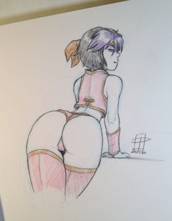 callmepo:  Have some Gogo booty. (Random fighting game girl cosplay outfit)   gogo tush~ &lt;3 &lt;3 &lt;3