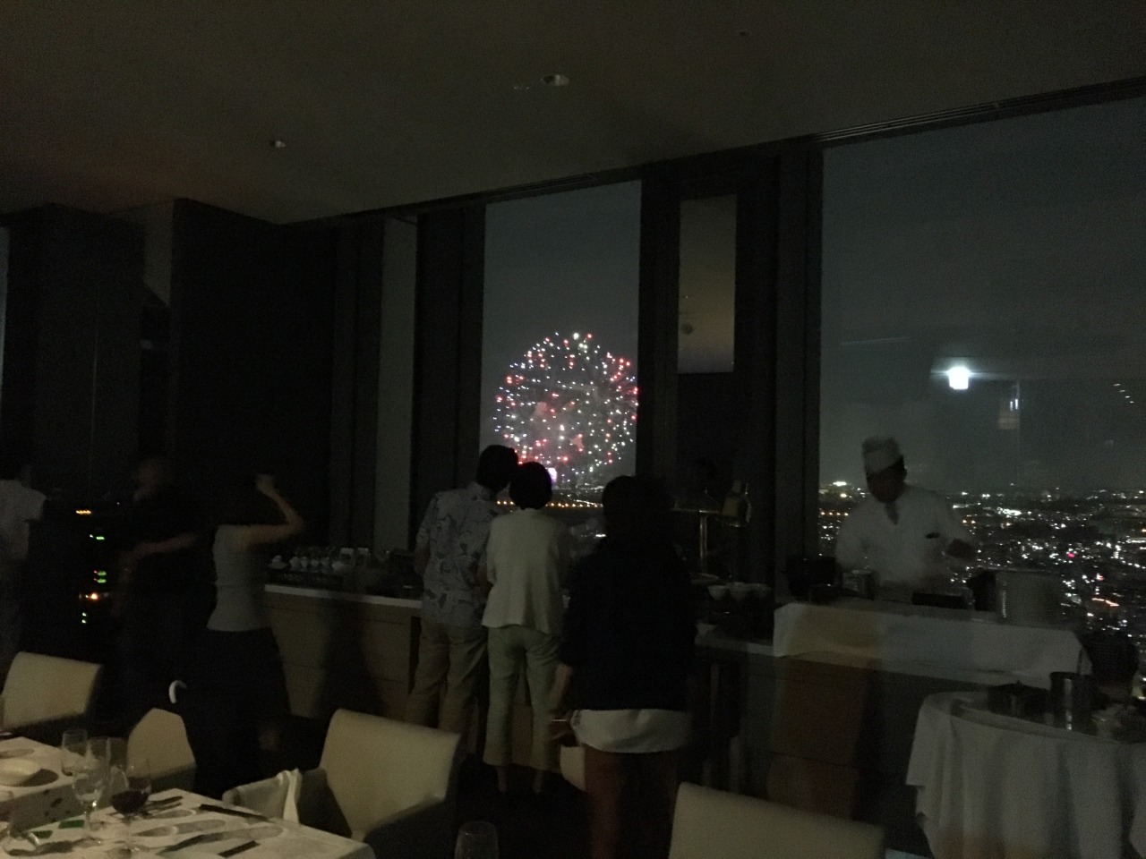 二子玉川エクセルホテル東急で開催された たまがわ花火大会 一夜限りのディナーブッフェ 有限rhythmic リズミック