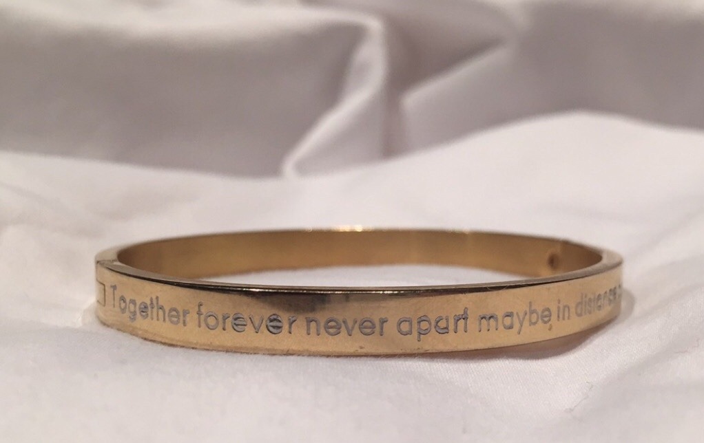 ree-33:  “Together forever never apart maybe in distance but never in heart”