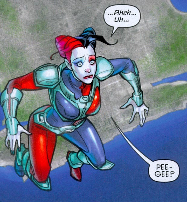 comicbookbrain:  Harley Quinn and Power Girl Harley Quinn #13 Chad Hardin art