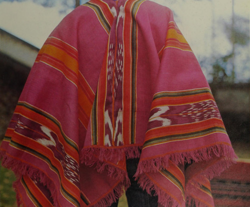 equatorjournal:woolen poncho, natabuela, imbabura, ecuador, 1970s