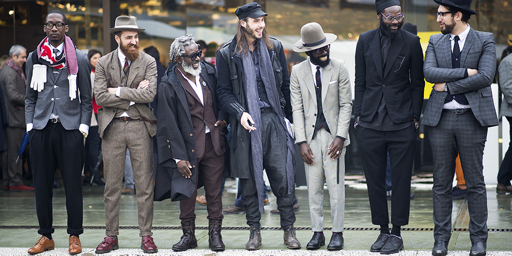 darkroomcollective:  These men are too stylish for their own good and the man on