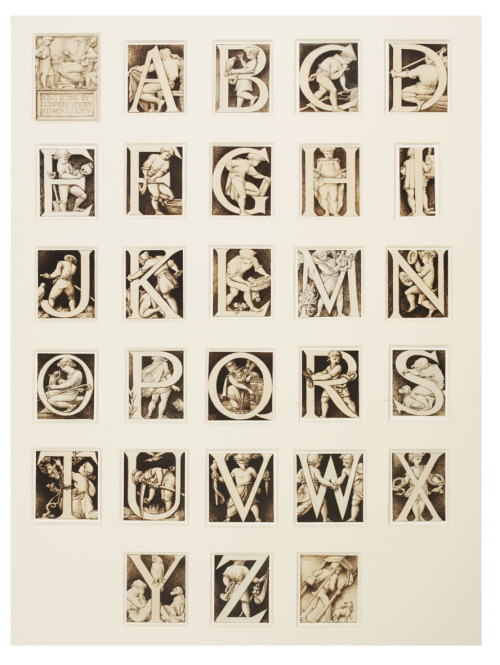 Godfrey Sykes, Designs for Alphabeth frieze, 1864.  