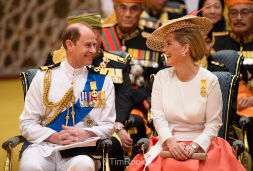 Their Royal Highnesses The Earl and Countess of Wessex attending an audience in celebration of HM Th