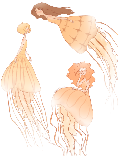 xianta: why do homework when there are jellyfish mermaids to be drawn!