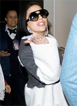 ladyxgaga: February 17th, 2015: Arriving at JFK Airport in New York City