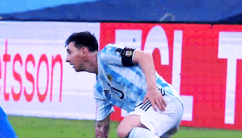 teammessi:#CopaAmérica | ¡EL MOMENTO TAN ESPERADO! Pitazo final y así lo gritó Lionel Messi.
