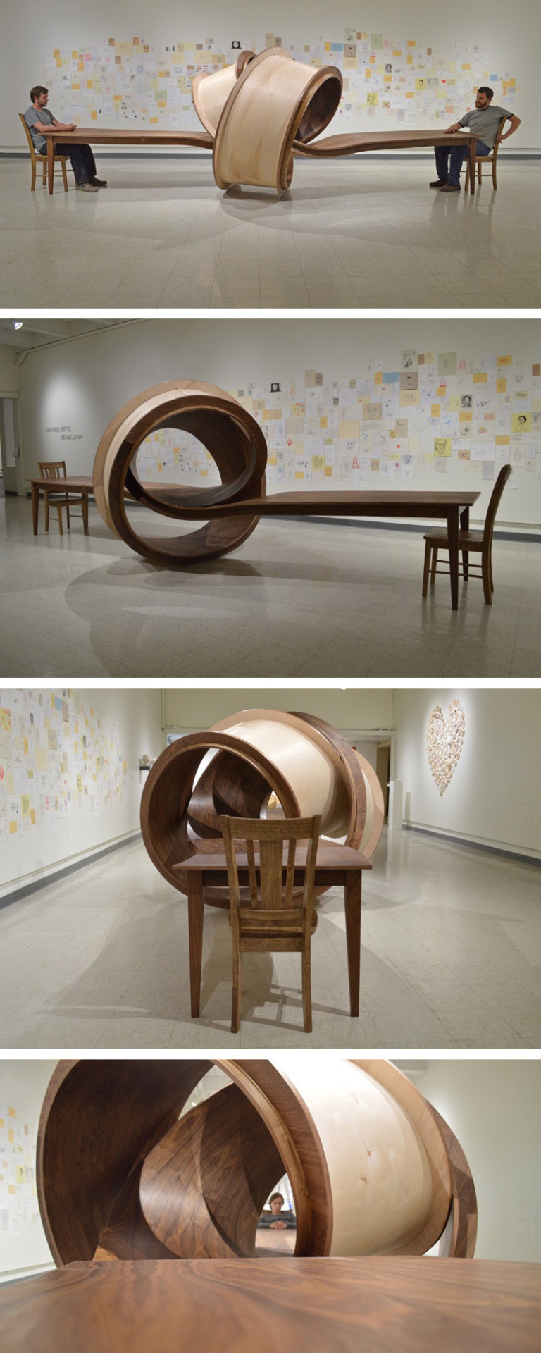 contemporist:  Artist Michael Beitz has created “Not Now”, a 28 foot long sculpture