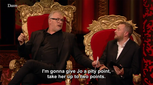 taskmastercaps: [ID: Seven screencaps from Taskmaster. Greg Davies says to Alex Horne, “I’m gonna gi