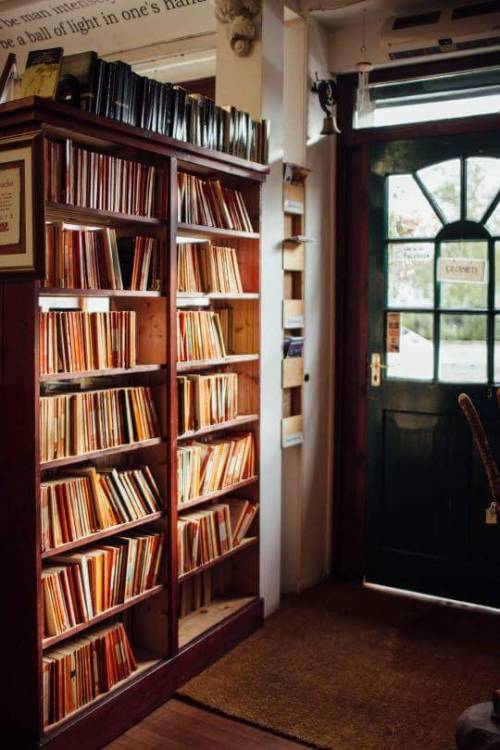 The Bookshop, in Wigtown, Scotland | I want to be able to feel those books with my wandering hands.